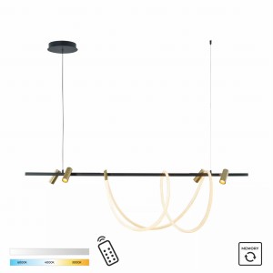 2200277L BALBO LAMPA WISZĄCA ZŁOTA-CZARNA/GOLD-BLACK Zuma Line