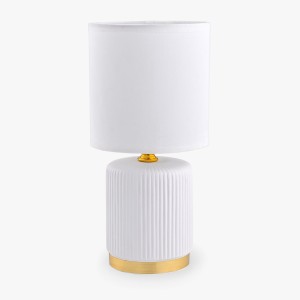 HS8720-WH LAMPA STOŁOWA BIAŁY/ZŁOTY Zuma Line