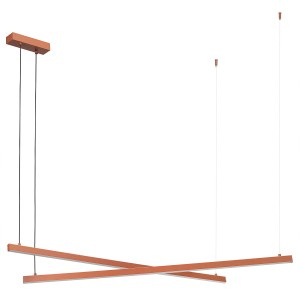 Lampa wisząca led podwójna regulowana, świecąca góra-dół MIAMI 8837 Argon