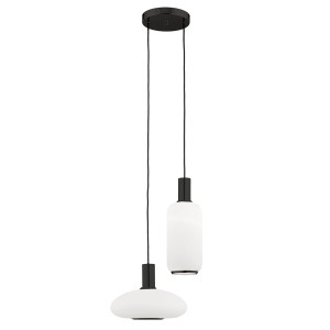 Lampa wisząca 2 pł. na okrągłej podsufitce SAGUNTO PLUS 7214 Argon