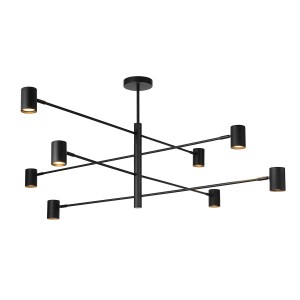 Lampa wisząca Snow 8 czarna 8xGU10 LP-731/8P BK Light Prestige