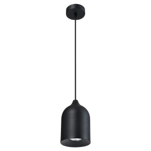 Metalowa lampa wisząca Nilo czarna 1xGU10 LP-0110/1P BK Light Prestige