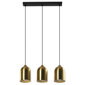Metalowa lampa wisząca Nilo złota 3xGU10 LP-0110/3L GD Light Prestige