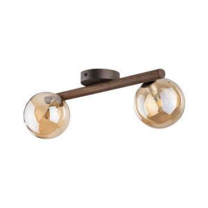ESTERA WOOD ORZECH BURSZTYN KINKIET 2XG9 11092 TK Lighting