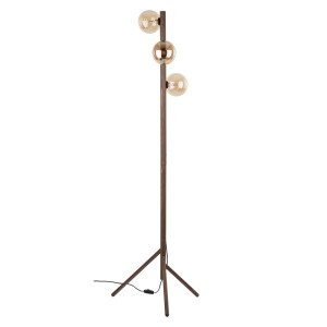 ESTERA WOOD ORZECH BURSZTYN LAMPA PODŁOGOWA 3XG9 16151 TK Lighting