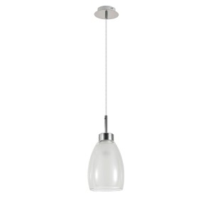 MORRO CHROME/WHITE LAMPA WISZĄCA 1XE27 6992 TK Lighting
