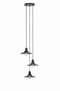 Lampa wisząca NOVIA Czarny, Dymny 3xE27 108853 Markslojd