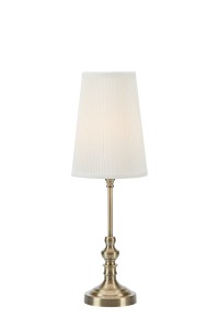 Lampa stołowa NOBLE E14 Offwhite, Antique Brass 108969 Markslojd