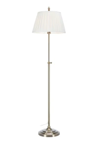 Lampa podłogowa OXFORD E27 Offwhite, Antique Brass 108972 Markslojd
