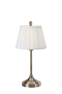 Lampa stołowa OXFORD E14 Offwhite, Antique Brass 108973 Markslojd