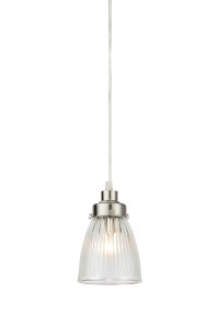 Lampa wisząca BELLIS E14 Clear, Satin Nickel 109009 Markslojd