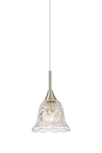 Lampa wisząca LUNA E14 Clear, Satin Nickel 109012 Markslojd