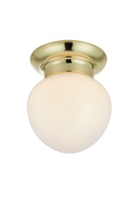 Lampa sufitowa RONDA E27 White, Brass 109030 Markslojd