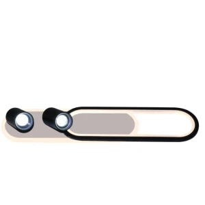 Spot Parma 2 długi czarny 2xGU10 LED CCT LP-0612/2C L BK Light Prestige