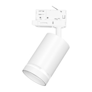 Reflektorek PIPE RING biały system szynowy 3-fazowy, gwint GU10 ML2307 Milagro
