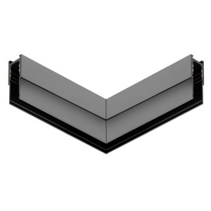 Narożnik czarny natynkowy L bok magnetic track 10 ML2184 Milagro