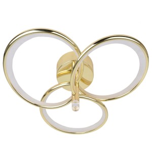 Azina 3 Plafon złota LED LP-4852/3C GD Light Prestige