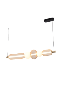 MD2596-5B-3BGT SARR LAMPA WISZĄCA CZARNY MAT+ZŁOTA/MATT BLACK+GOLD Zuma Line