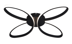 C241060002 ROSENTRA LAMPA SUFITOWA CZARNA/BLACK Zuma Line