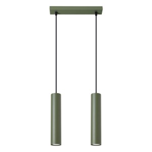 Lampa wisząca LAGOS 2 zielona oliwka SL.1485 Sollux