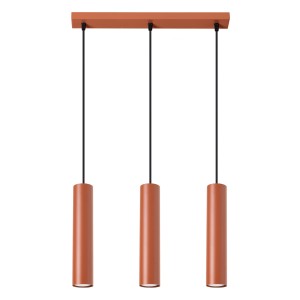 Lampa wisząca LAGOS 3L ochra czerwona SL.1491 Sollux