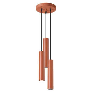 Lampa wisząca LAGOS 3P ochra czerwona SL.1492 Sollux
