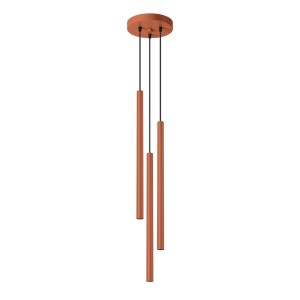 Lampa wisząca PASTELO 3P ochra czerwona SL.1527 Sollux