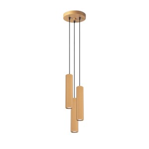 Lampa wisząca KARBON 3P złoty SL.1557 Sollux