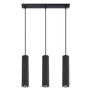 Lampa wisząca KARBON 3L czarny SL.1575 Sollux