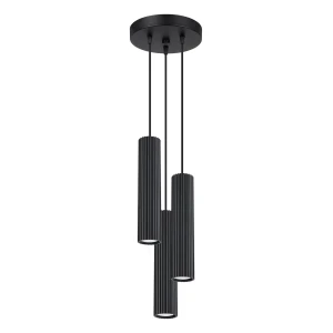 Lampa wisząca KARBON 3P czarny SL.1576 Sollux