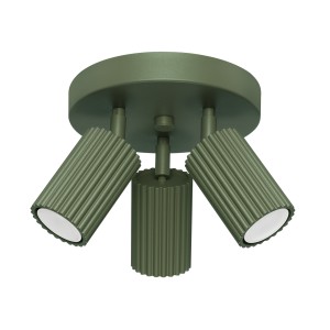 Plafon KARBON 3P zielony oliwkowy SL.1620 Sollux