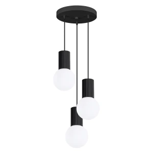 Lampa wisząca HALO 3P czarna SL.1715 Sollux