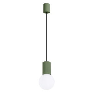 Lampa wisząca HALO 1 zielona oliwka SL.1724 Sollux