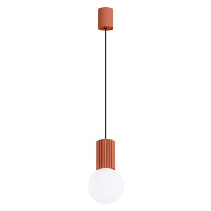 Lampa wisząca HALO 1 ochra czerwona SL.1729 Sollux