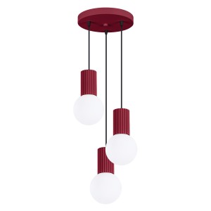 Lampa wisząca HALO 3P burgund SL.1750 Sollux
