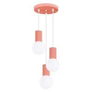 Lampa wisząca HALO 3P brzoskwiniowa SL.1755 Sollux