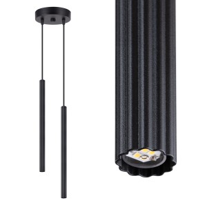 Lampa wisząca ARCHE 2P czarna SL.1867 Sollux