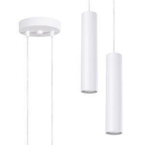 Lampa wisząca LAGOS 2P biała SL.1868 Sollux