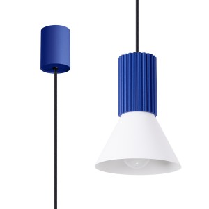 Lampa wisząca ESTRIA 1 biała/ultramaryna SL.1874 Sollux