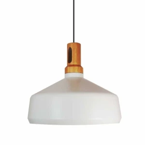 Lampa wisząca NORDIC WOODY biało drewniana 35 cm ST-5097A Step into Design