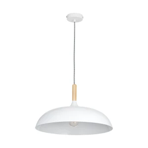 Lampa wisząca SAUCER 45 cm -  biała minimalistyczna oprawa do wnętrz nowoczesnych ST-5219 white Step into Design