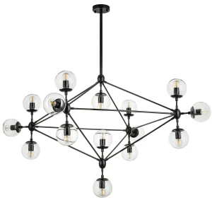 Lampa wisząca ASTRIFERO-15, 110 cm -  bursztynowo czarna  ST-9047-15 Step into Design