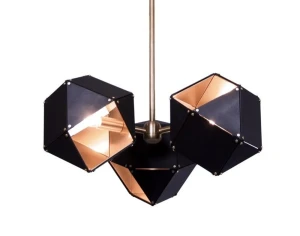 Lampa wisząca NEW GEOMETRY-3 czarno złota 45 cm ST-8861-3 Step into Design