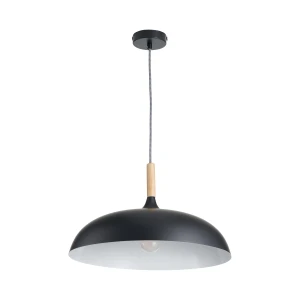 Lampa wisząca SAUCER 45 cm -  czarna minimalistyczna oprawa do wnętrz nowoczesnych  ST-5219 black Step into Design