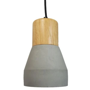 Lampa wisząca CONCRETE  12 cm- szary beton, drewno ST-5220-grey Step into Design