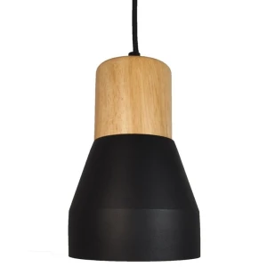 Lampa wisząca CONCRETE 12 cm- czarny beton, drewno ST-5220-black Step into Design