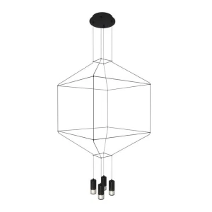 Lampa wisząca LINEA-4 czarna 45 cm ST-5961-4 Step into Design