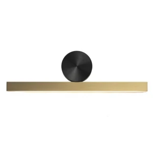 Lampa ścienna BOOGIE LED złoto czarna 45 cm MD-7014 wall Step into Design