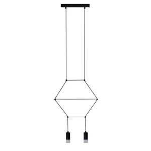 Lampa wisząca LINEA-2 czarna 35 cm XT037-2P Step into Design
