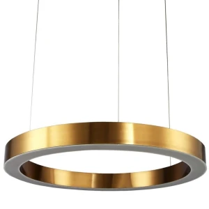 Lampa wisząca CIRCLE 100 cm - LED, ring mosiądz szczotkowany  ST-8848-100 brass Step into Design